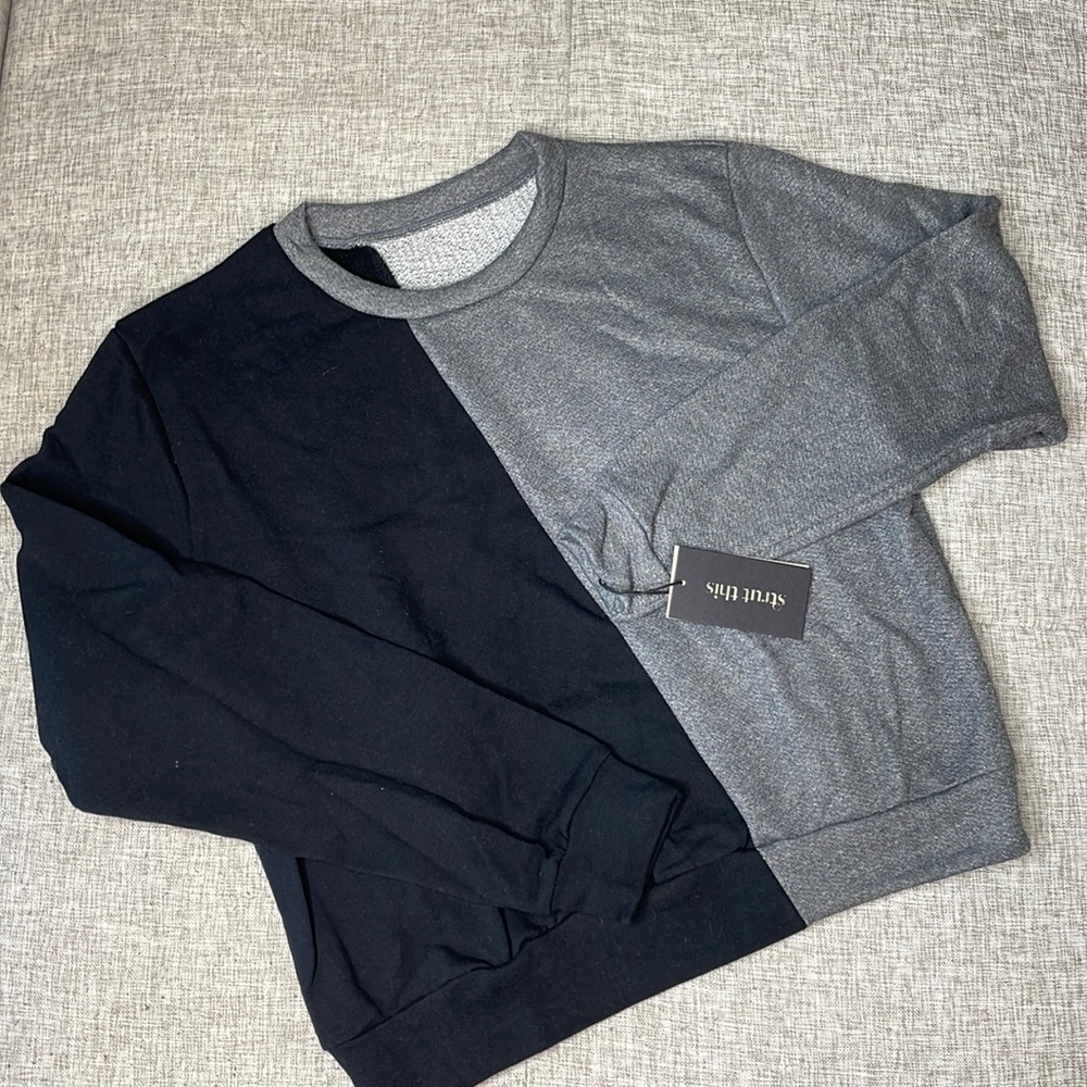 Black + Gray Strut This REVOLVE Sweatshirt
